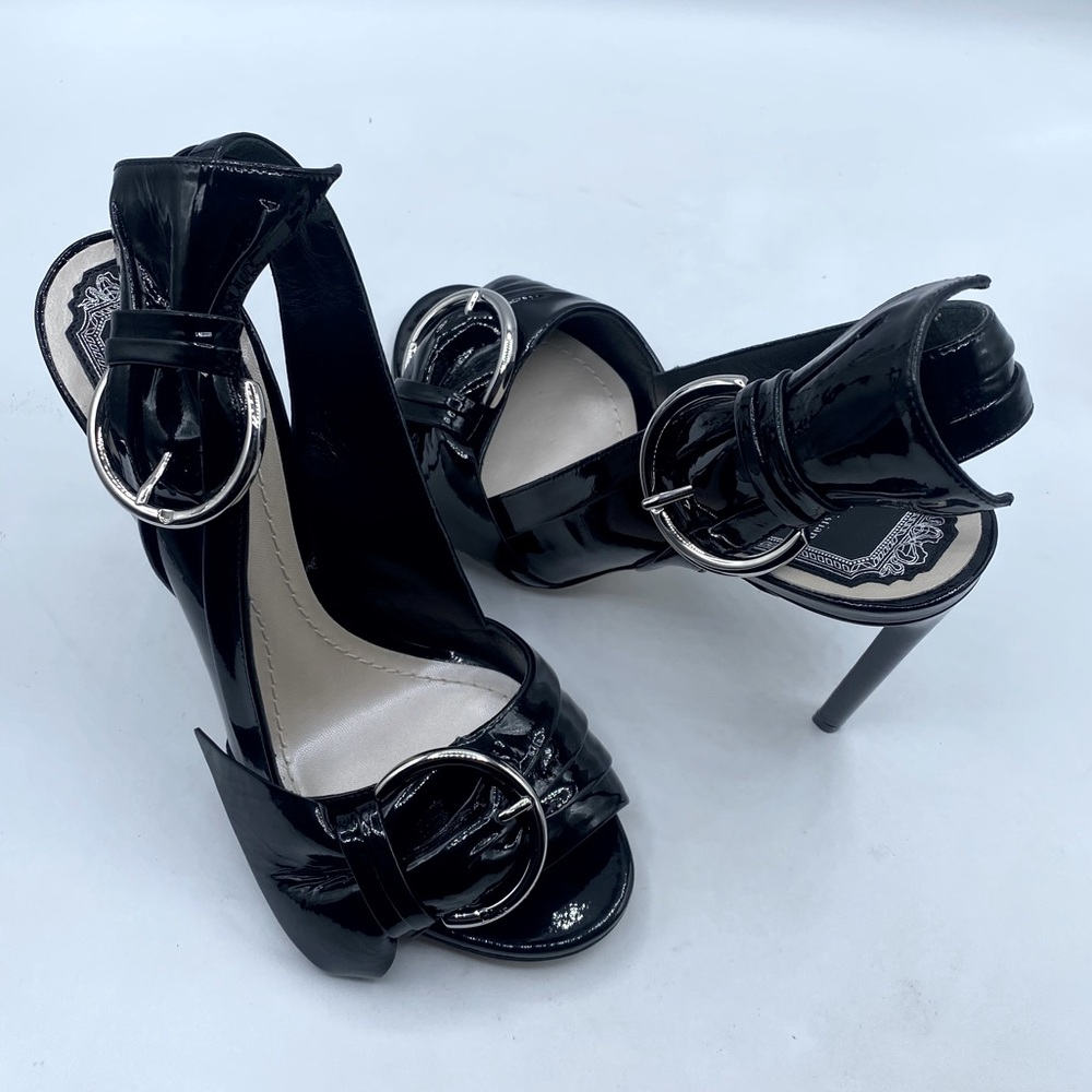 Christian Dior Patent Leather Slingback Heels - Picture 5 of 15